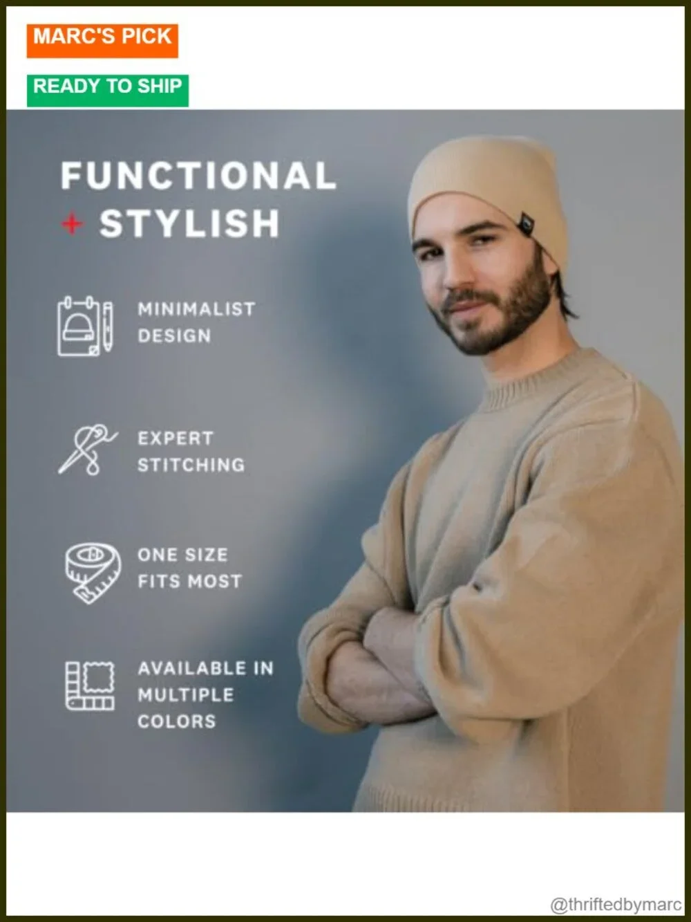Soft Knit Beanie Hat - Warm and Durable Cuffless Classic Beanie